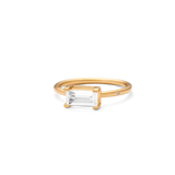 Nord White Ring - 18kt Yellow Gold