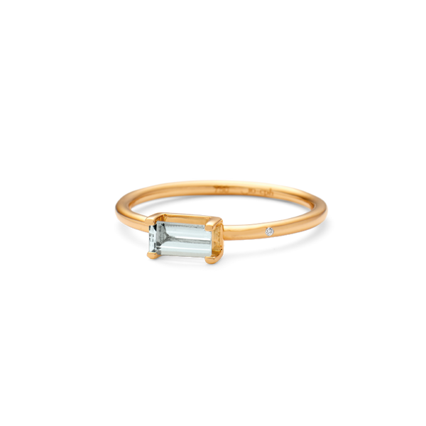 Nord Blue Ring S - 18kt Yellow Gold