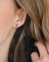 Nord Green Earring - 18kt Yellow Gold