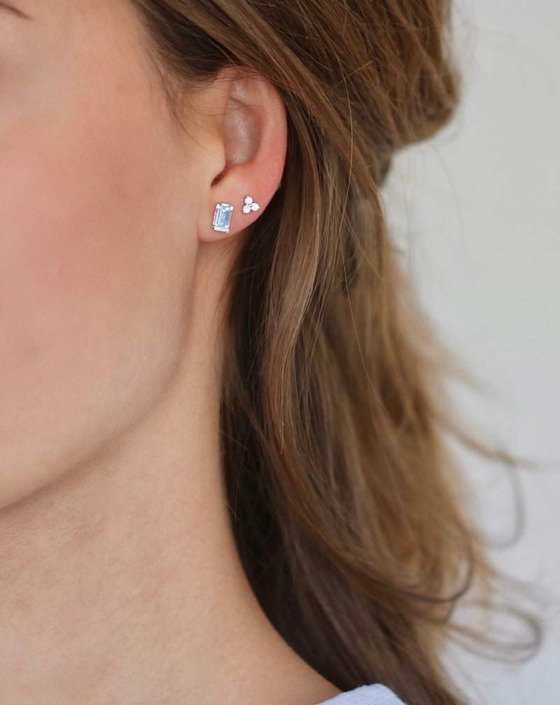 Nord Blue Earring - 18kt White Gold