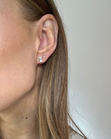 Nord White Earring - 18kt Yellow Gold