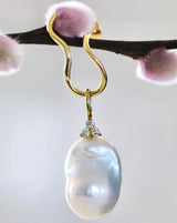 Fryd Baroque Pearl Pendant - 18kt White Gold