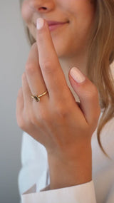 Nord Purity Ring S Turned - 18kt Yellow Gold